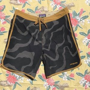 Patagonia Scallop Stretch Boardshorts Sz 31